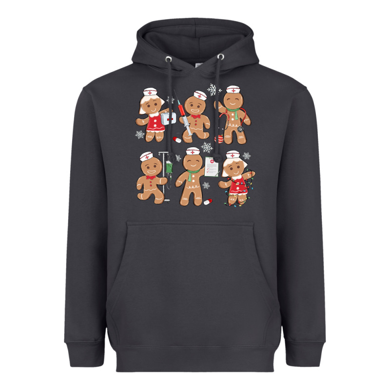 Nurse Gingerbread Heavyweight Hoodie by MaliasSmallBusiness | Teevron