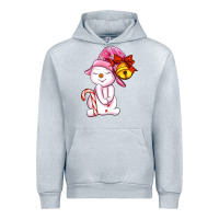 Heather Grey winter pink snowman Urban Hoodie - AdoDesignShop