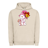 Pigment French Oak winter pink snowman Urban Hoodie - AdoDesignShop