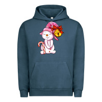 Pigment Midnight Navy winter pink snowman Urban Hoodie - AdoDesignShop
