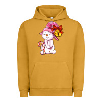 Pigment Peanut Butter winter pink snowman Urban Hoodie - AdoDesignShop