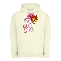 Pigment Pistachio winter pink snowman Urban Hoodie - AdoDesignShop