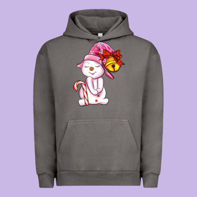 Winter Pink Snowman Urban Hoodie Designed By Adodesignshop