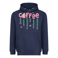 Navy coffee and christ Heavyweight Hoodie - MaliasSmallBusiness