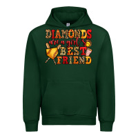 Forest Green diamonds are a girl's best friend softball Urban Hoodie - Jasminsmagicworld