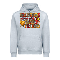 Heather Grey diamonds are a girl's best friend softball Urban Hoodie - Jasminsmagicworld
