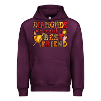 Mauve Wine diamonds are a girl's best friend softball Urban Hoodie - Jasminsmagicworld