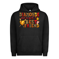 Pigment Black diamonds are a girl's best friend softball Urban Hoodie - Jasminsmagicworld