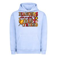 Pigment Grape Ice diamonds are a girl's best friend softball Urban Hoodie - Jasminsmagicworld