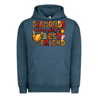 Pigment Midnight Navy diamonds are a girl's best friend softball Urban Hoodie - Jasminsmagicworld