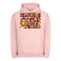Pigment Salmon diamonds are a girl's best friend softball Urban Hoodie - Jasminsmagicworld