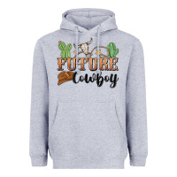 Heather Grey future cowboy Heavyweight Hoodie - MaliasSmallBusiness
