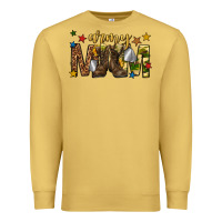 Antique Gold army mom Premium Sweatshirt - texasbilliewilder