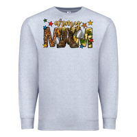 Heather Grey army mom Premium Sweatshirt - texasbilliewilder
