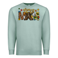 Seafoam army mom Premium Sweatshirt - texasbilliewilder