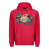 Cardinal with god all things are possible daisy Premium Hoodie - AdoDesignShop