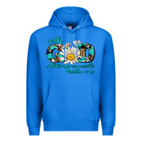True Royal with god all things are possible daisy Premium Hoodie - AdoDesignShop