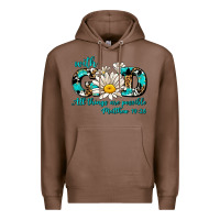 Chestnut with god all things are possible daisy Premium Hoodie - AdoDesignShop