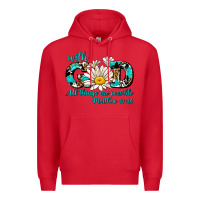 Red with god all things are possible daisy Premium Hoodie - AdoDesignShop
