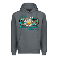 Rock with god all things are possible daisy Premium Hoodie - AdoDesignShop