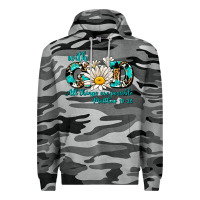 Slate Camo with god all things are possible daisy Premium Hoodie - AdoDesignShop