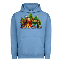 Pigment Pebble Blue western noel Christmas gifts Urban Hoodie - AdoDesignShop