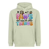 Matcha paws and enjoy the little things Heavyweight Hoodie - MaliasSmallBusiness