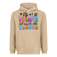 Mushroom paws and enjoy the little things Heavyweight Hoodie - MaliasSmallBusiness