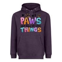 Plum paws and enjoy the little things Heavyweight Hoodie - MaliasSmallBusiness