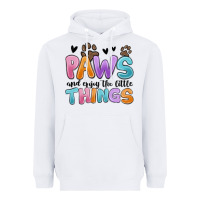 White paws and enjoy the little things Heavyweight Hoodie - MaliasSmallBusiness