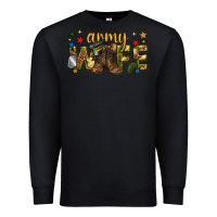Black army wife western Premium Sweatshirt - texasbilliewilder