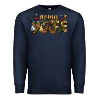 Navy army wife western Premium Sweatshirt - texasbilliewilder