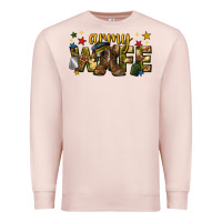 Pale Pink army wife western Premium Sweatshirt - texasbilliewilder