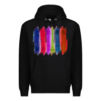 Black Colored Jute Brush Strokes Premium Hoodie - Bettercallsaul
