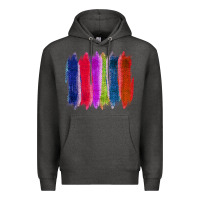 Charcoal Heather Colored Jute Brush Strokes Premium Hoodie - Bettercallsaul