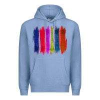 Colony Blue Colored Jute Brush Strokes Premium Hoodie - Bettercallsaul