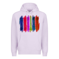 Lilac Colored Jute Brush Strokes Premium Hoodie - Bettercallsaul