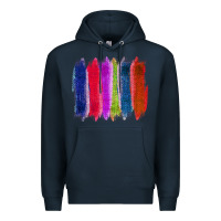 Navy Colored Jute Brush Strokes Premium Hoodie - Bettercallsaul
