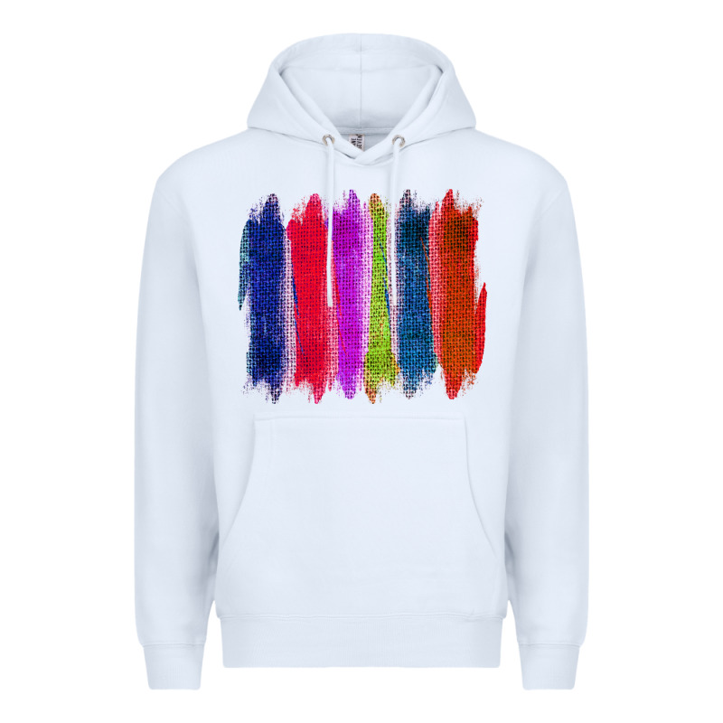 Colored Jute Brush Strokes Premium Hoodie by Bettercallsaul | Teevron