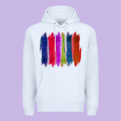 Colored Jute Brush Strokes Premium Hoodie Designed By Bettercallsaul