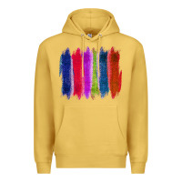 Antique Gold Colored Jute Brush Strokes Premium Hoodie - Bettercallsaul
