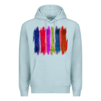 Blue Mist Colored Jute Brush Strokes Premium Hoodie - Bettercallsaul
