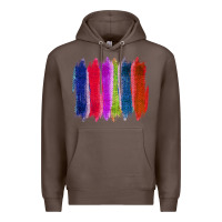 Coffee Colored Jute Brush Strokes Premium Hoodie - Bettercallsaul