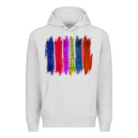 Dove Grey Colored Jute Brush Strokes Premium Hoodie - Bettercallsaul