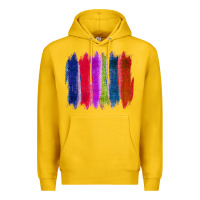 Lemon Colored Jute Brush Strokes Premium Hoodie - Bettercallsaul