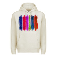 Oatmeal Heather Colored Jute Brush Strokes Premium Hoodie - Bettercallsaul