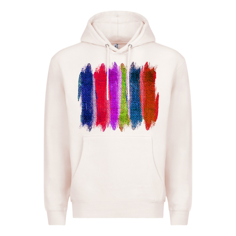 Colored Jute Brush Strokes Premium Hoodie by Bettercallsaul | Teevron