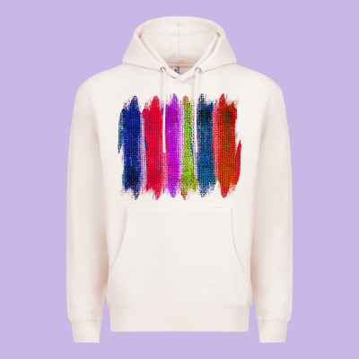Colored Jute Brush Strokes Premium Hoodie Designed By Bettercallsaul