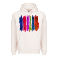 Pale Pink Colored Jute Brush Strokes Premium Hoodie - Bettercallsaul