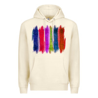 Sandshell Colored Jute Brush Strokes Premium Hoodie - Bettercallsaul
